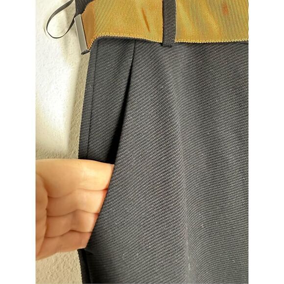 Comma, Black Straight Leg Viscose Blend Women’s Pants Trousers Belted Size 8 EUC - Picture 3 of 16